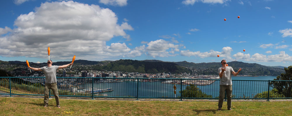 Jonglieren in Wellington